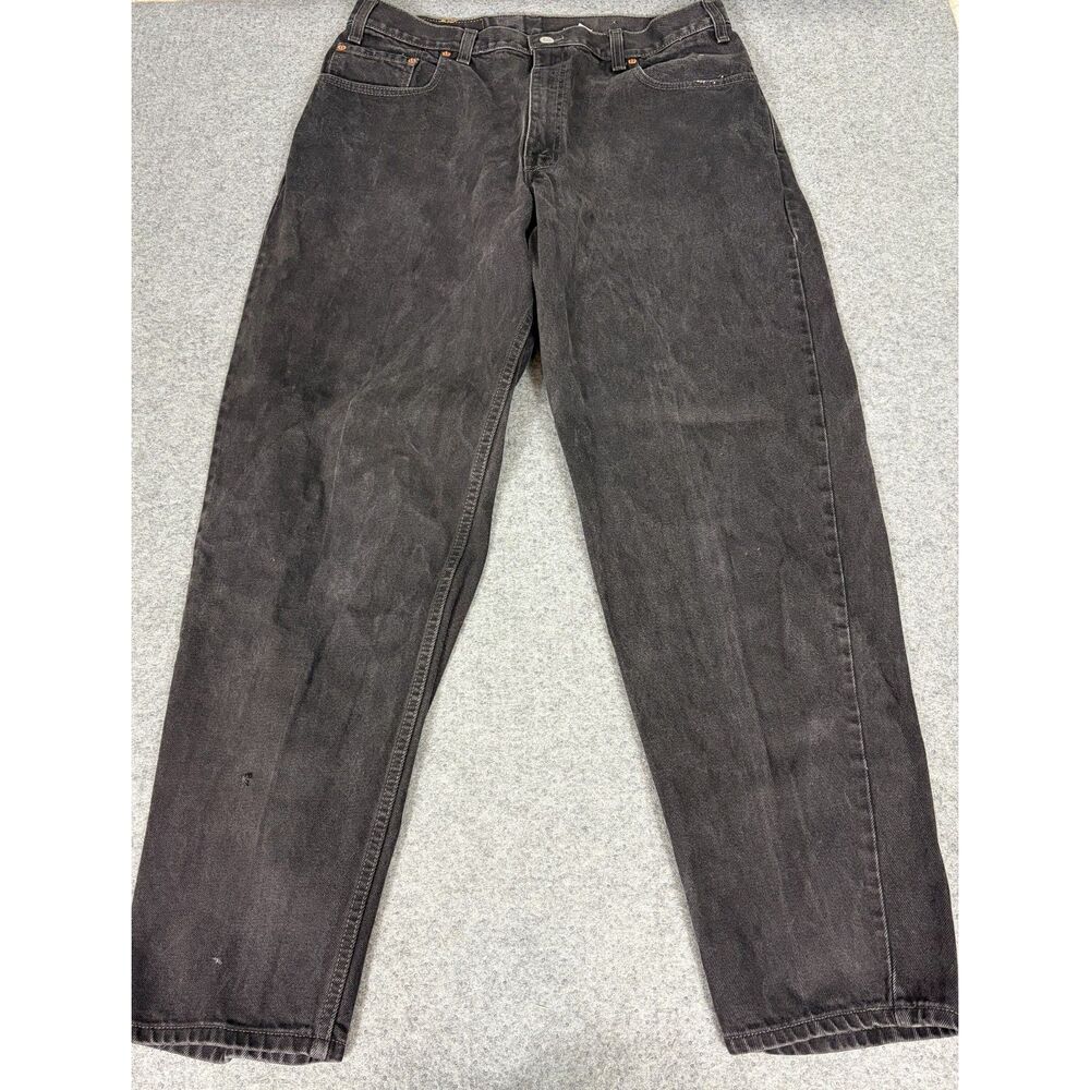 Levi's 560 Men's 36x32 Black Jeans Loose Fit Tapered Leg Vintage Y2K 100% Cotton